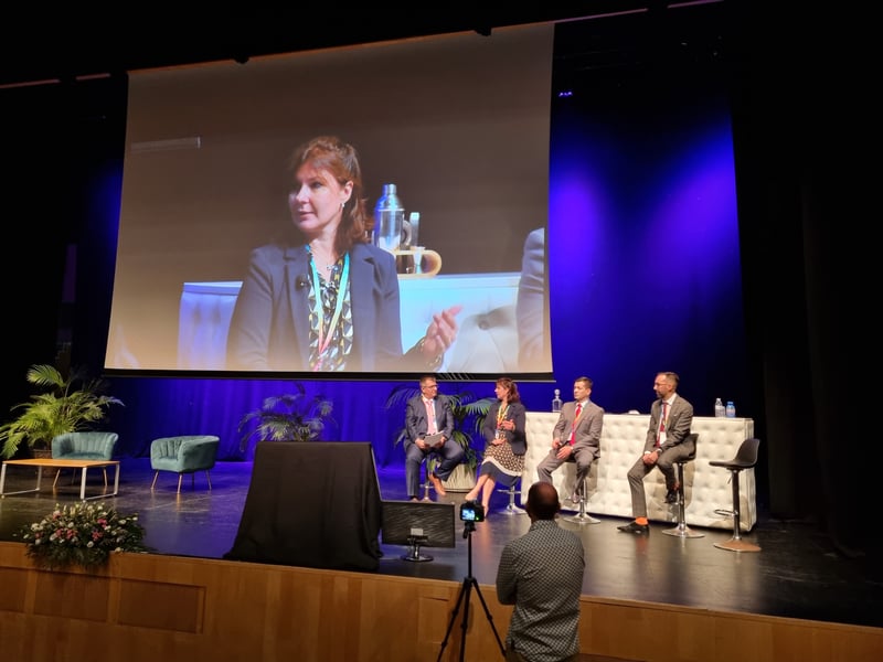Storylines Special Programs Director, Lorena Aloe, highlighted on screen in the CITCA Suncruise Conference