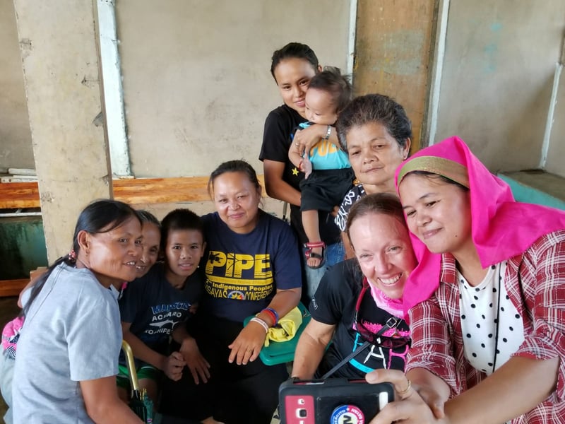 Bohol village happy snaps with the local tribes people