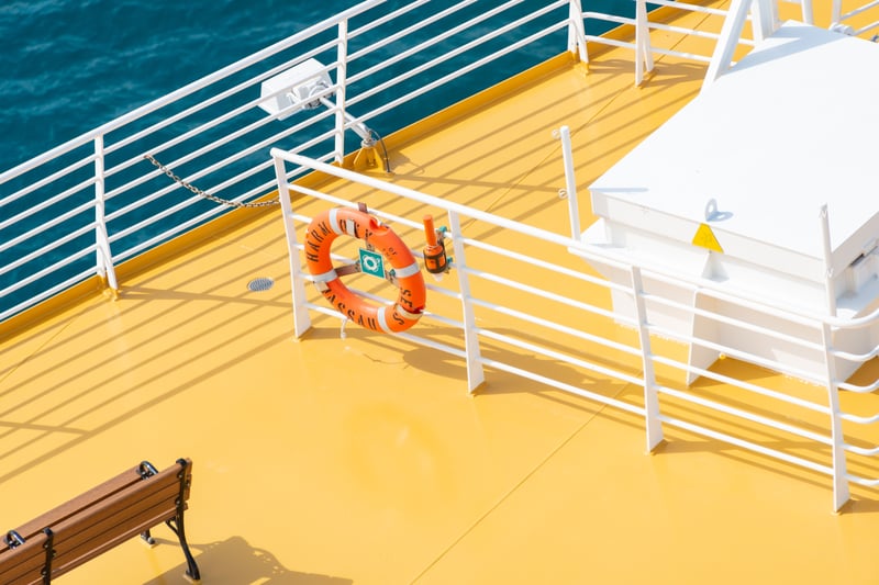 The deck of a epic world cruise ship that allows you to Travel the World