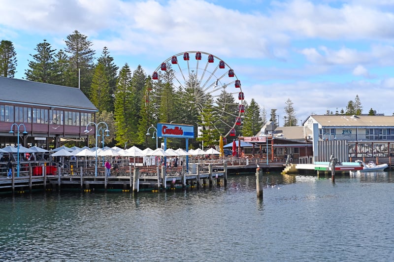 Fremantle Fishing Boat Harbour Perth Western Australia is popular stop on the ultimate world cruise itinerary