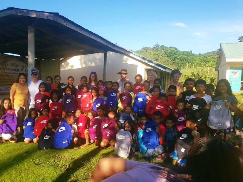 Gifts for a local tribe school children