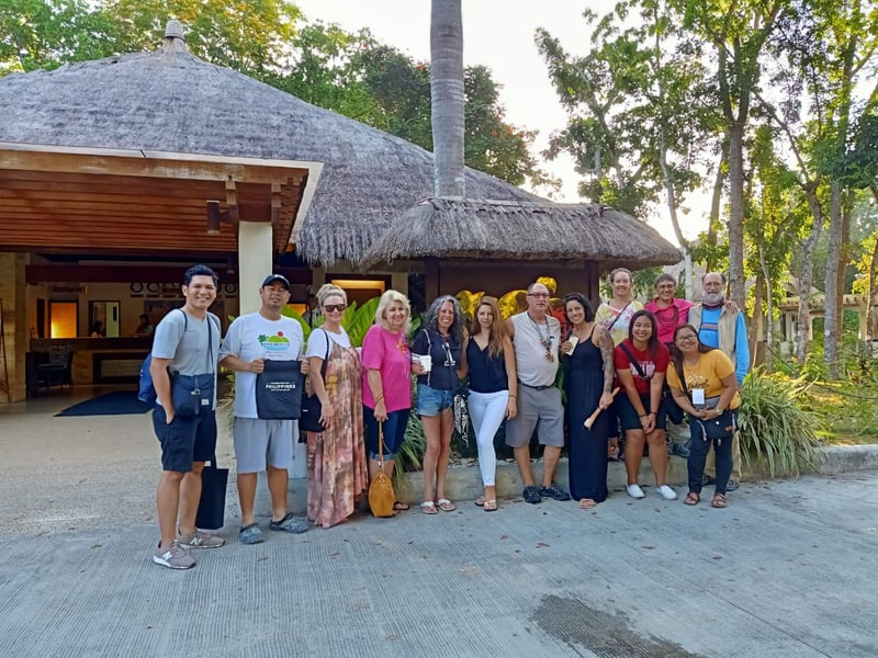 Group photo in front of Bohol Beach Club Resort