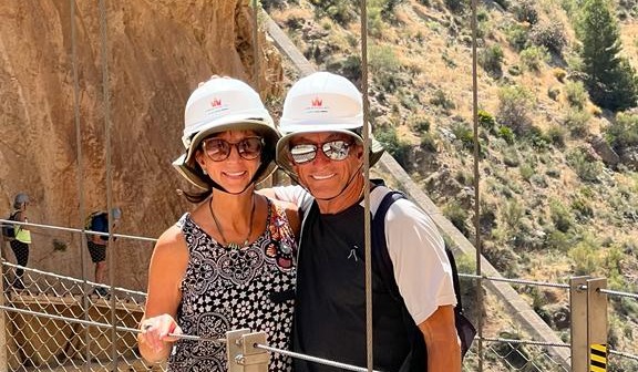 Our residents walking through Caminito Del Rey