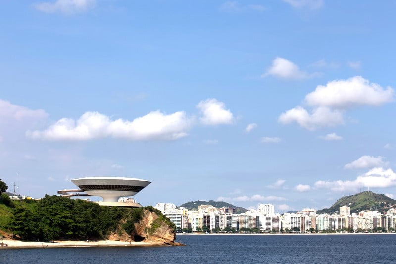 Niteroi Museum of Contemporary Art in Rio de Janeiro is classic example of modern architecture at its finest
