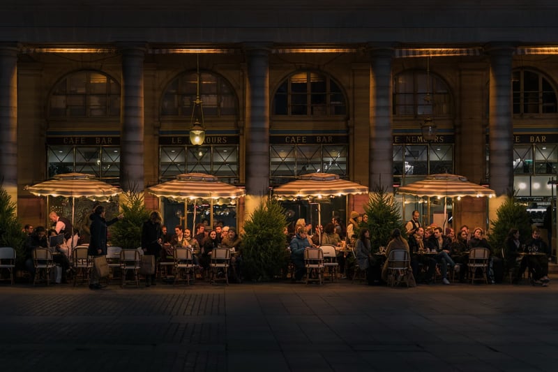 Night time alfresco dining a  part of excellent restaurant culture