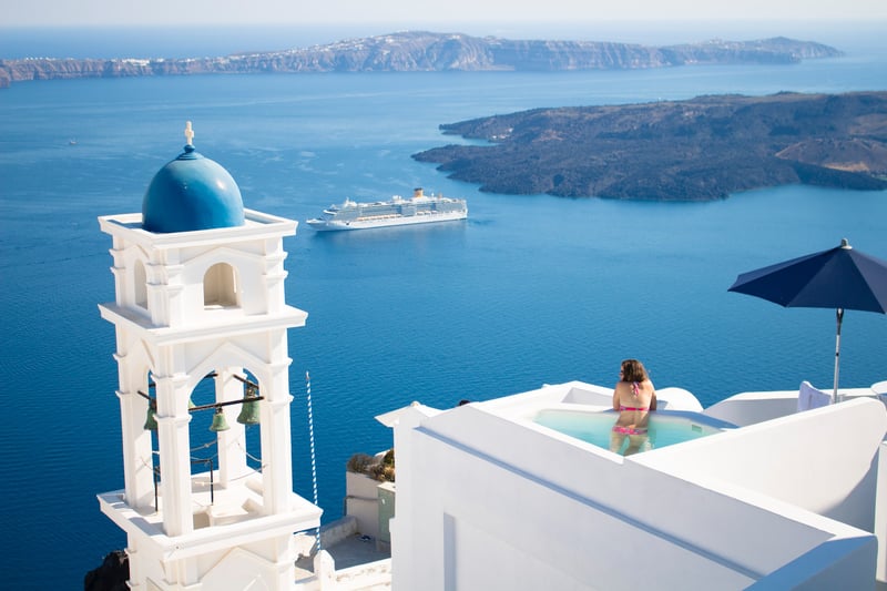 Private luxury resort pool