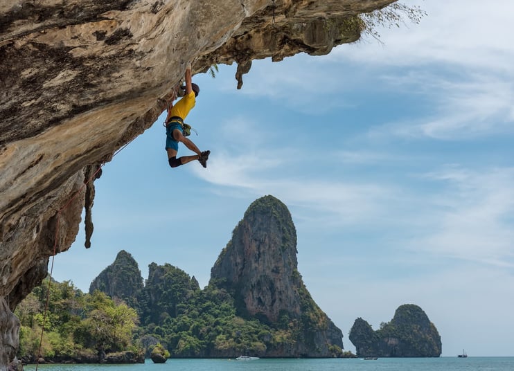 Rock climbing Thailand a popular adventure sport