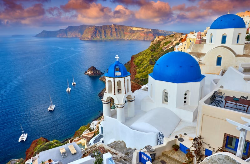 Mediterranean Travel: Oia village in Santorini, Greece