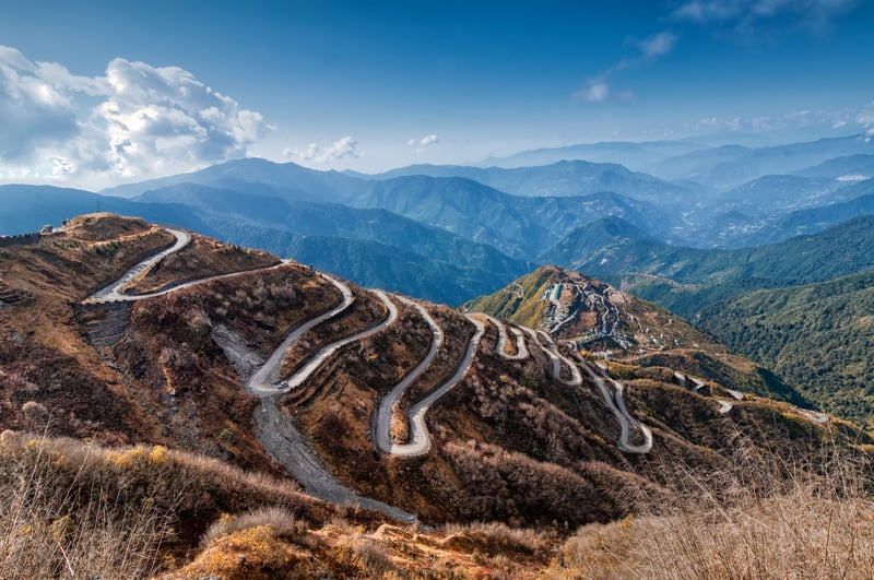 First in the Storylines list of overland expeditions is this overlooking view of the Silk Road
