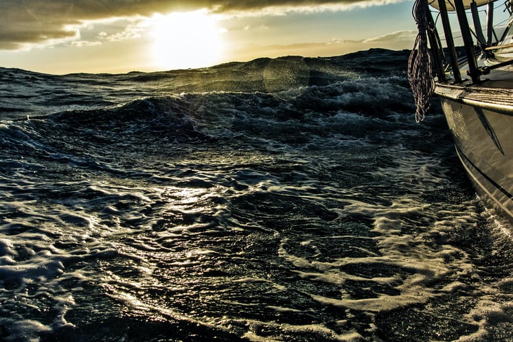Living on a yacht in choppy waters during storms