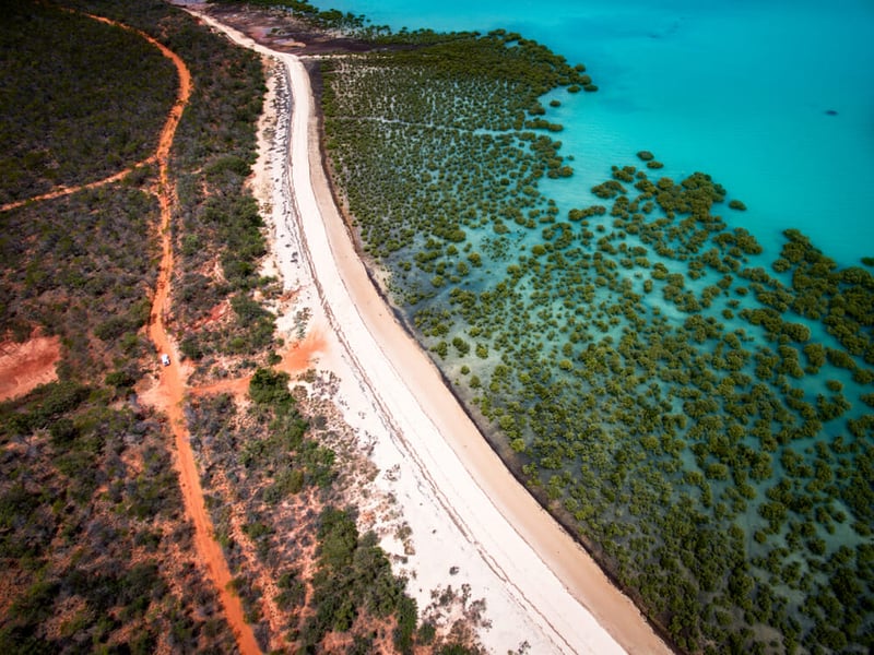 Aerial view of The Kimberley in Australia