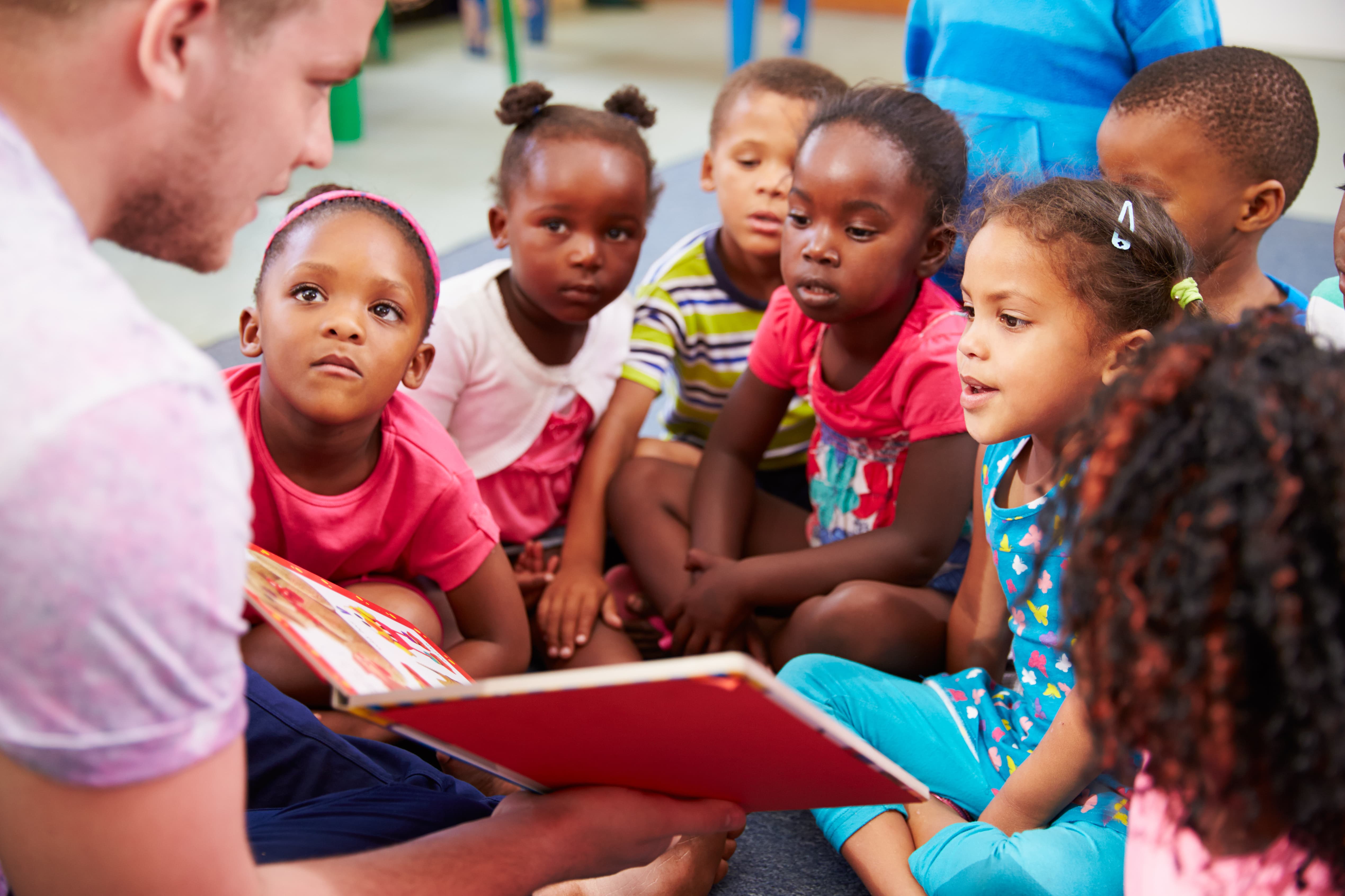 Volunteer tourism teaching children in Africa