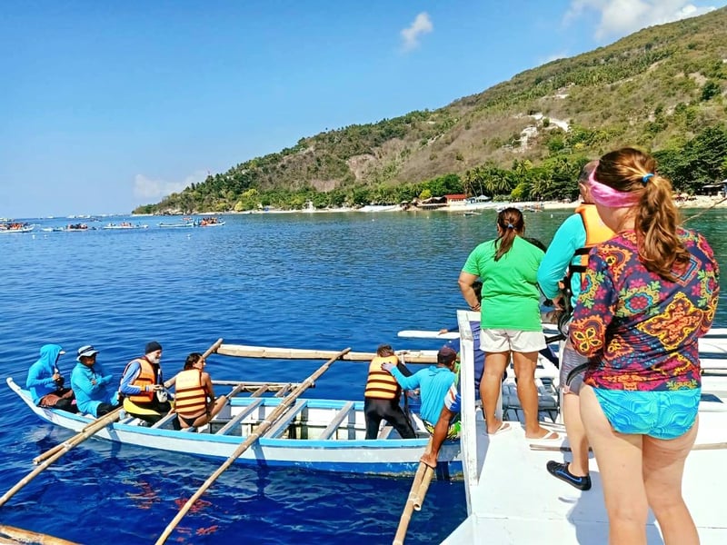 Whale shark diving boats